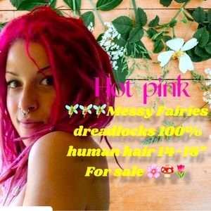 Hot pink human dreadlocks for sale